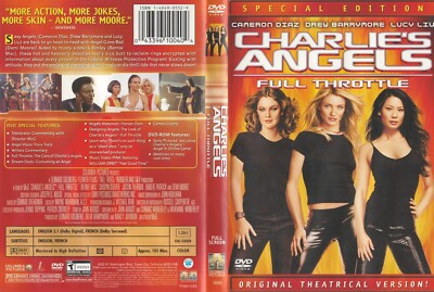 Charlie's Angels: Full Throttle (DVD, 2003 Special Edition) Cameron Lucy Liu