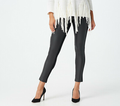 New Women with Control S Ponte Royale Legging Faux Leather