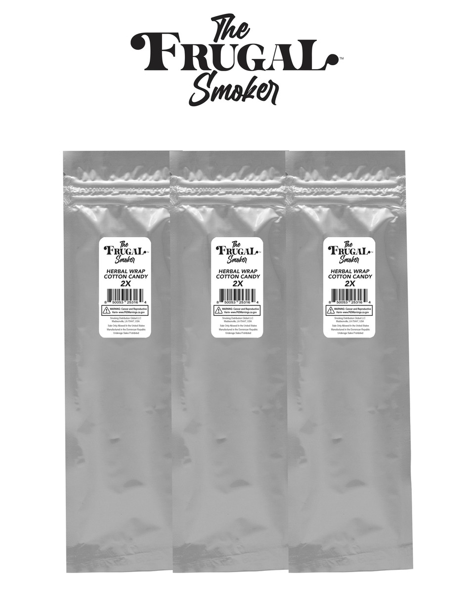 candy and tobacco covington la The Frugal Smoker COTTON CANDY Herbal Wraps (3 Packs of 2 Wraps)