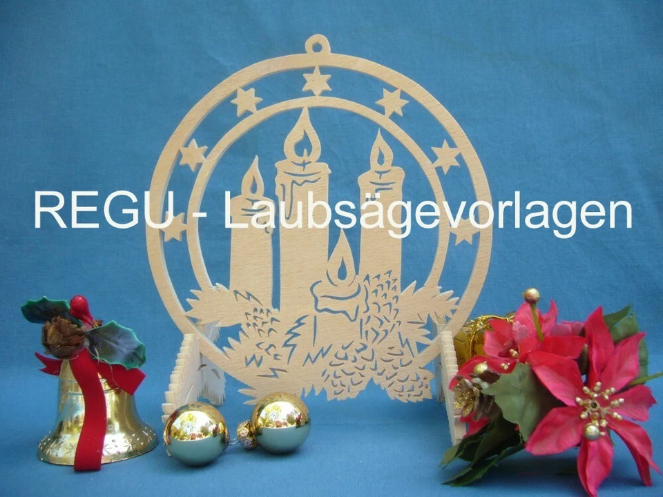 REGU - Laubsägevorlagen Nr.037 " Weihnacht´n an Arzgebirg " Teil 2 - 7 Motive ++ - Bild 3 von 4