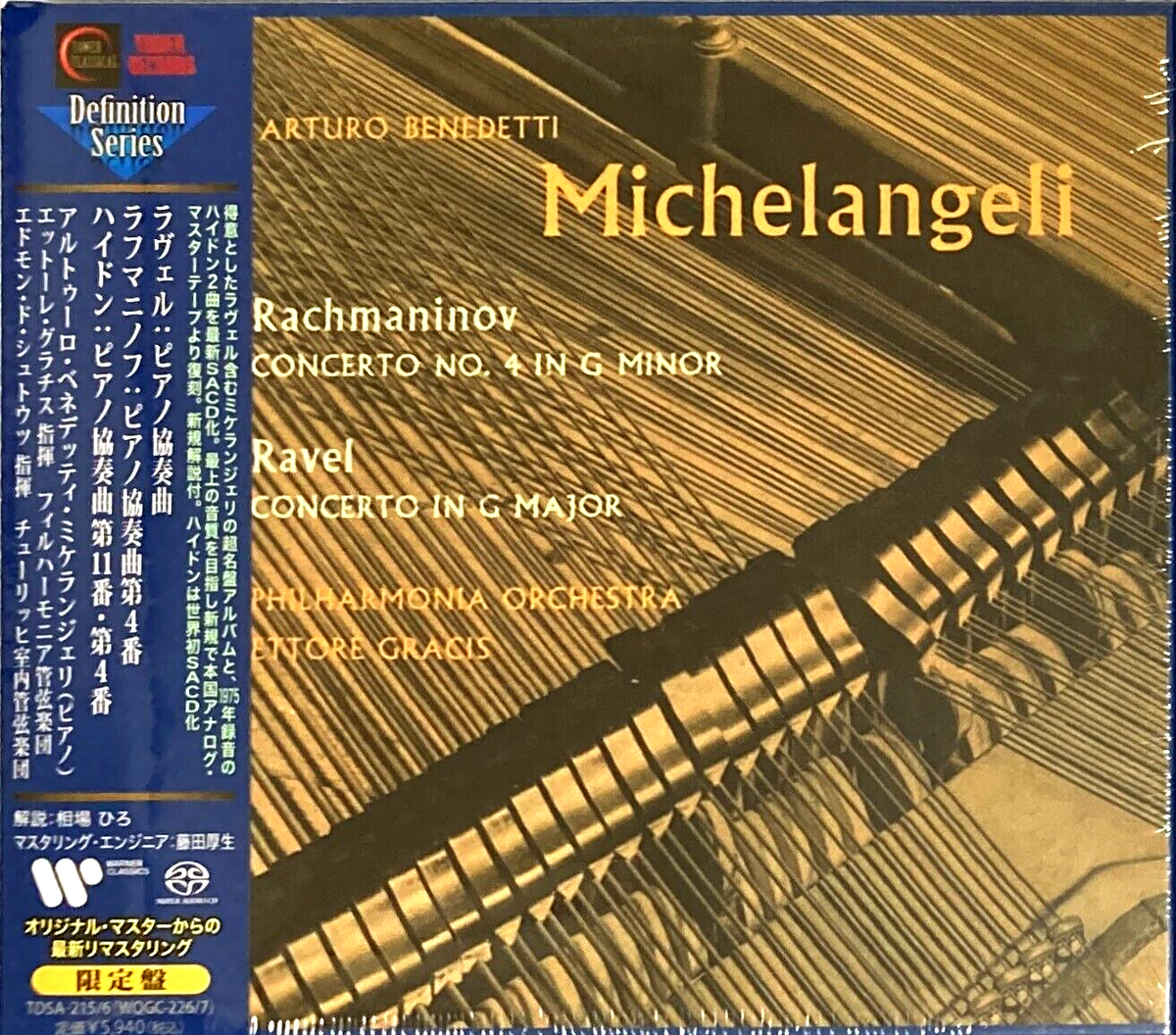 Michelangeli Piano SEALED 2CD(SACD-Hybrid) Ravel & Rachmaninov