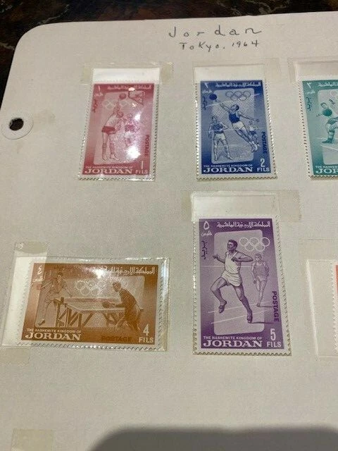 1964 JORDAN ##446-453,PLUS SS TOKIO OLYMPIC GAMES SET MNH - Image 2 of 4