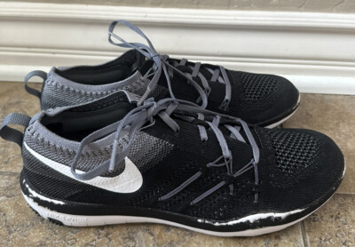 Nike Free Trainer Focus Flyknit Training Shoes Sneakers Womens Size 7.5 Black
