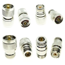 N Male Plug to SO-239 PL259 UHF Female Jack RF Coaxial Adapter Barrel Connector