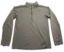 Patagonia Men’s Medium Capilene Midweight Baselayer 1/2 Zip Gray