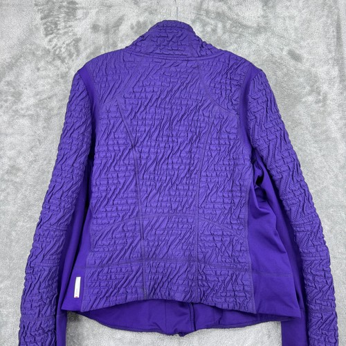 Zella Jacket Womens XL Quilted Zip Pockets Thumb Holes Athletic Athleisure Lined - Picture 8 of 13