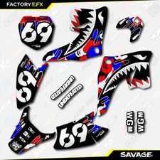 USA Red White Blue Savage camo Graphics Kit fits Suzuki Drz70 08-19 Drz 70 Decal