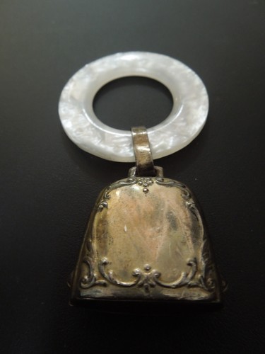Sterling Silber Kuhglocke Rassel - Bild 5 von 6