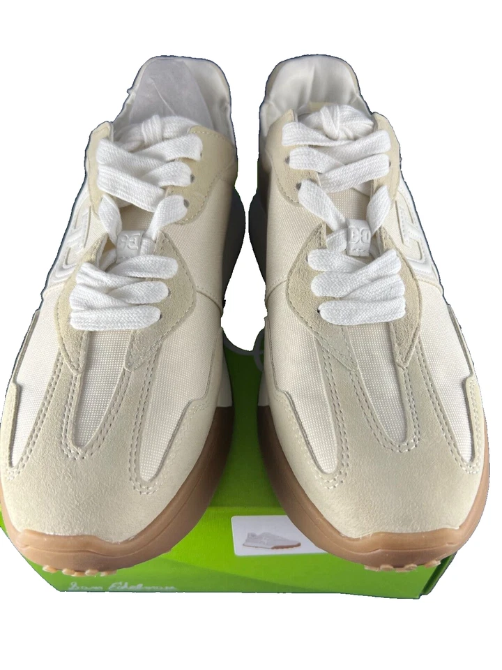 Tênis Feminino Sam Edelman Langley Camurça Branca com Cadarço NOVO NA CAIXA - Imagem 2 de 4