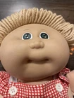 vintage Cabbage Patch Kids doll - Blonde Curly Hair W 2 Ponytails Coming Out
