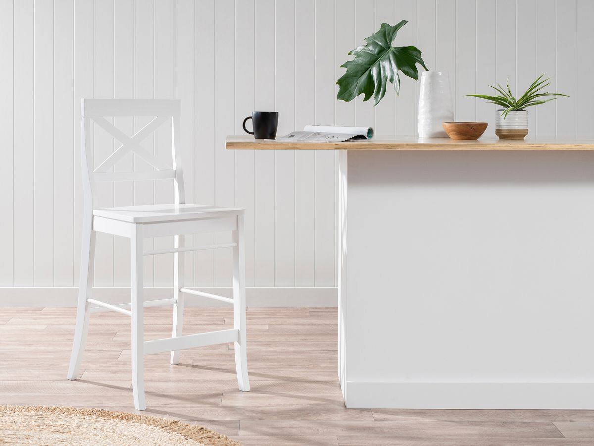 Mocka Hamptons Bar Stool White Kitchen Chairs and Barstools eBay