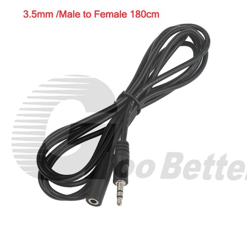Aux Cable 2.5/3.5mm Jack Audio Cable Male Female Stereo PC Phone EarPhone Plug - Afbeelding 21 van 31
