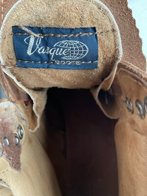 Vintage Vasque Men’s Mountaineering Boots 8.5 A Hiking Rough Out Suede Vintage Vasque Mens Mountaineering Boots 8.5 A Hiking Rough  main image 3