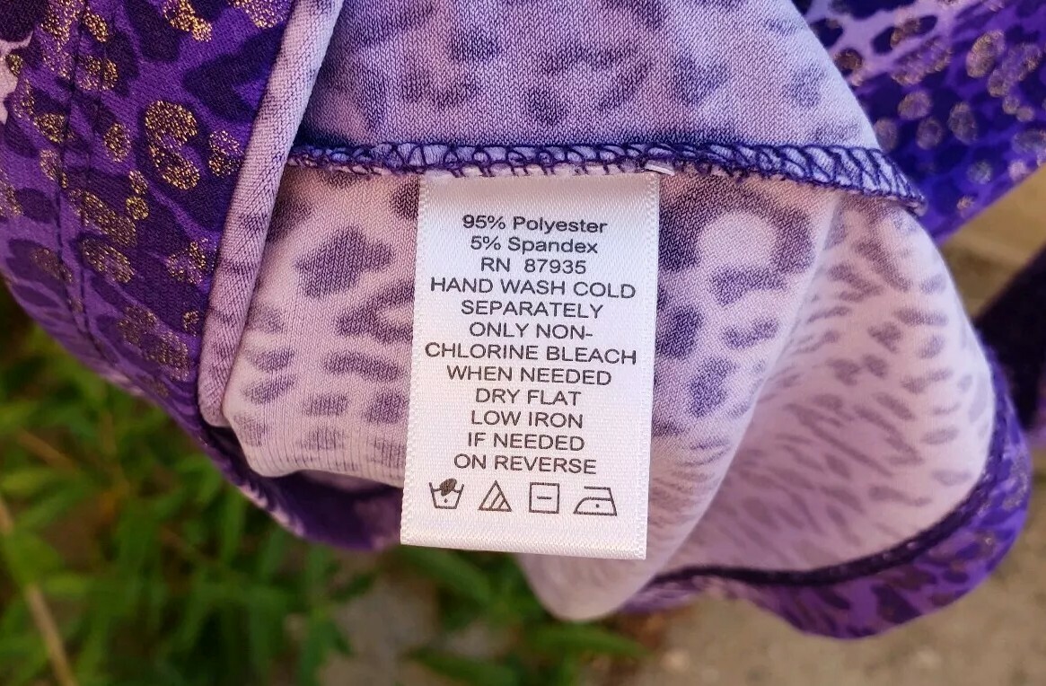 Chemise Femme Grande Taille SUSAN GRAVER Violet Imprimé Léopard - Occasion Très Bon état