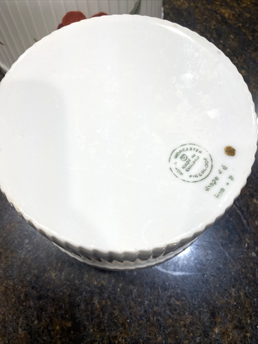 Set of 2 Royal Worcester Porcelain Fireproof Souffle Bowls Fruit Gold England - Picture 11 of 16