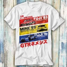 Nissan GTR History R30 R32 R34 Magazine T Shirt Meme Gift Top Tee Unisex 1314