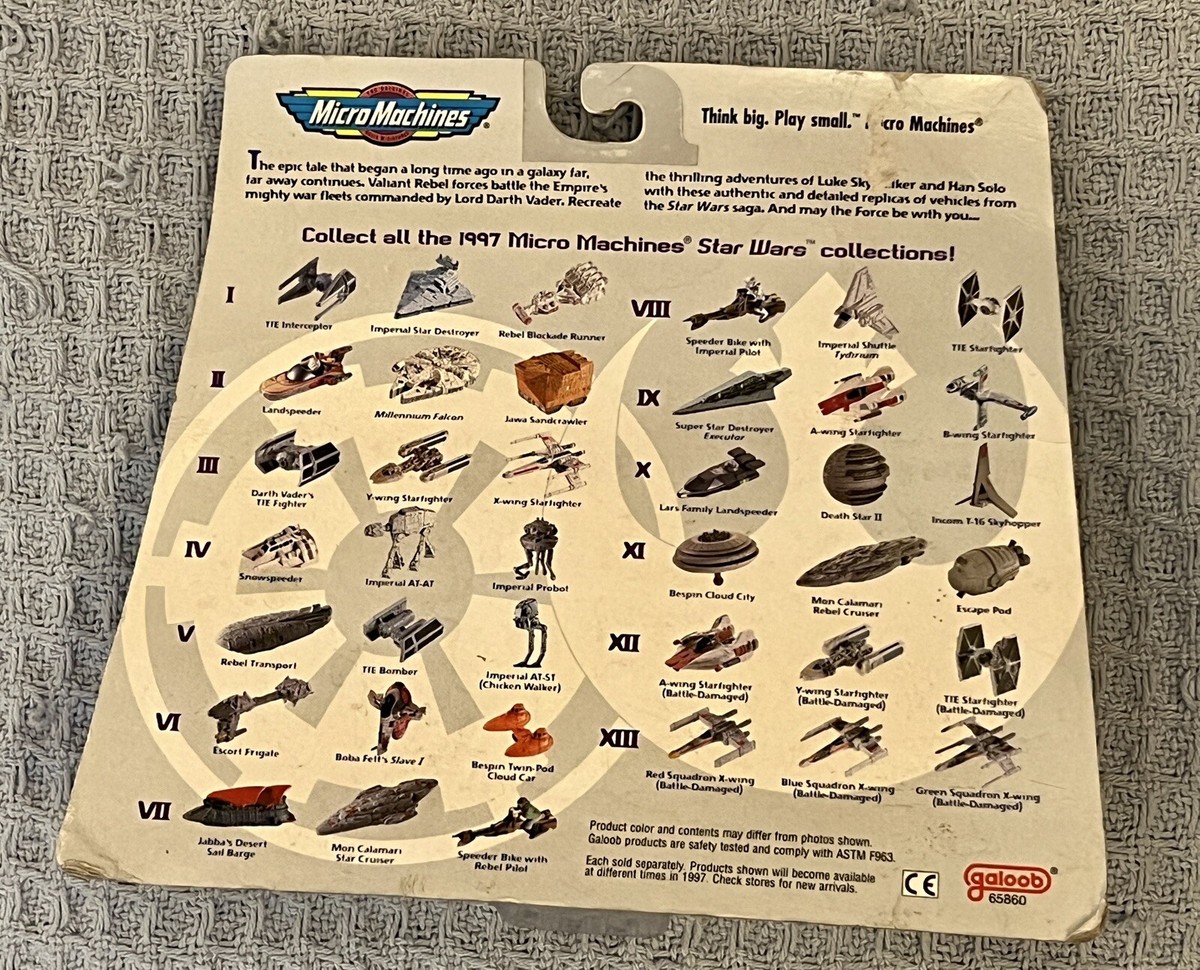 ✨1997 Star Wars Micro Machines 3-pack Collection VII *SEALED