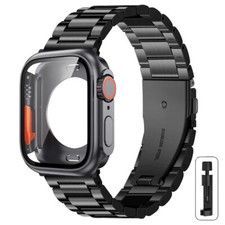 Stainless Steel Band +Case For Apple Watch iWatch 9 8 7 6 5 4 SE 41/40/44/45mm