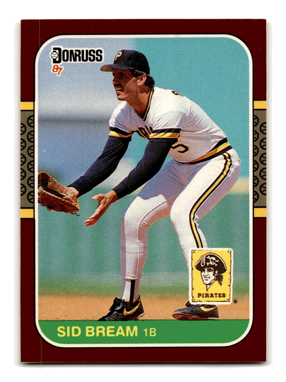 Sid Bream 1987 Donruss Opening Day #168 Pittsburgh Pirates NM-MINT