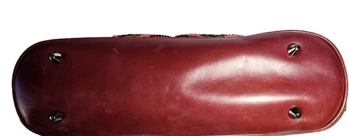 BOLSO DE MANO ISABELLA FIORE SUECO ART DECO CUELLO PESADO CON CUENTAS A MANO TULIPÁN BOLSO Y2K - Imagen 12 de 15