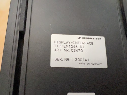 Sennheiser EM1046 DI Display Interface Module, incl. Accessories #475 - Picture 3 of 3