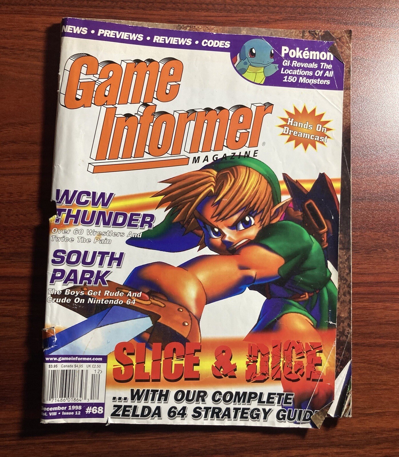 Game Informer Magazine Zelda 64 Ocarina of Time Strategy Guide Dec