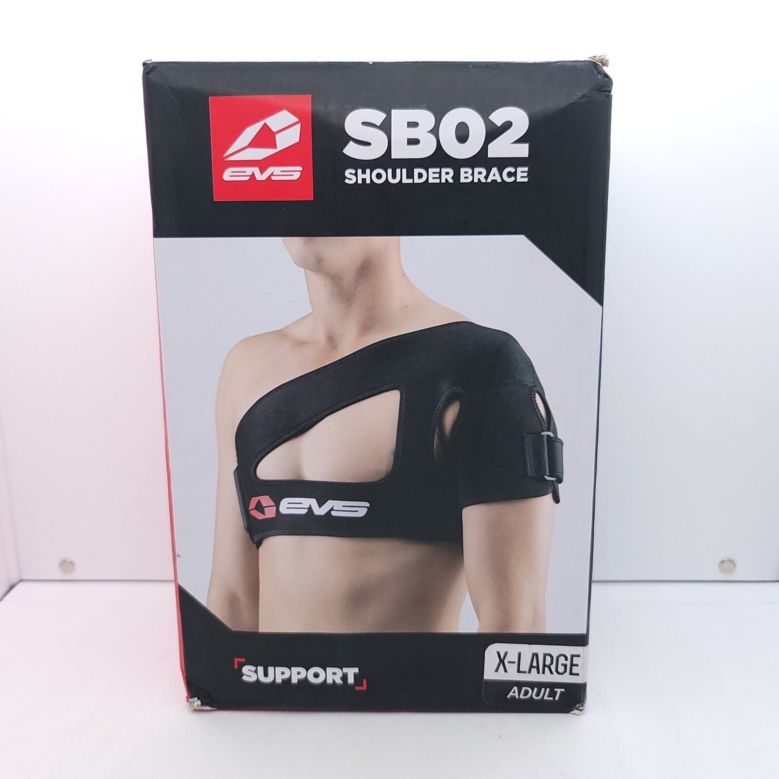EVS SB02 XL Offroad Shoulder Brace Black XLARGE Adult Motocross Bike
