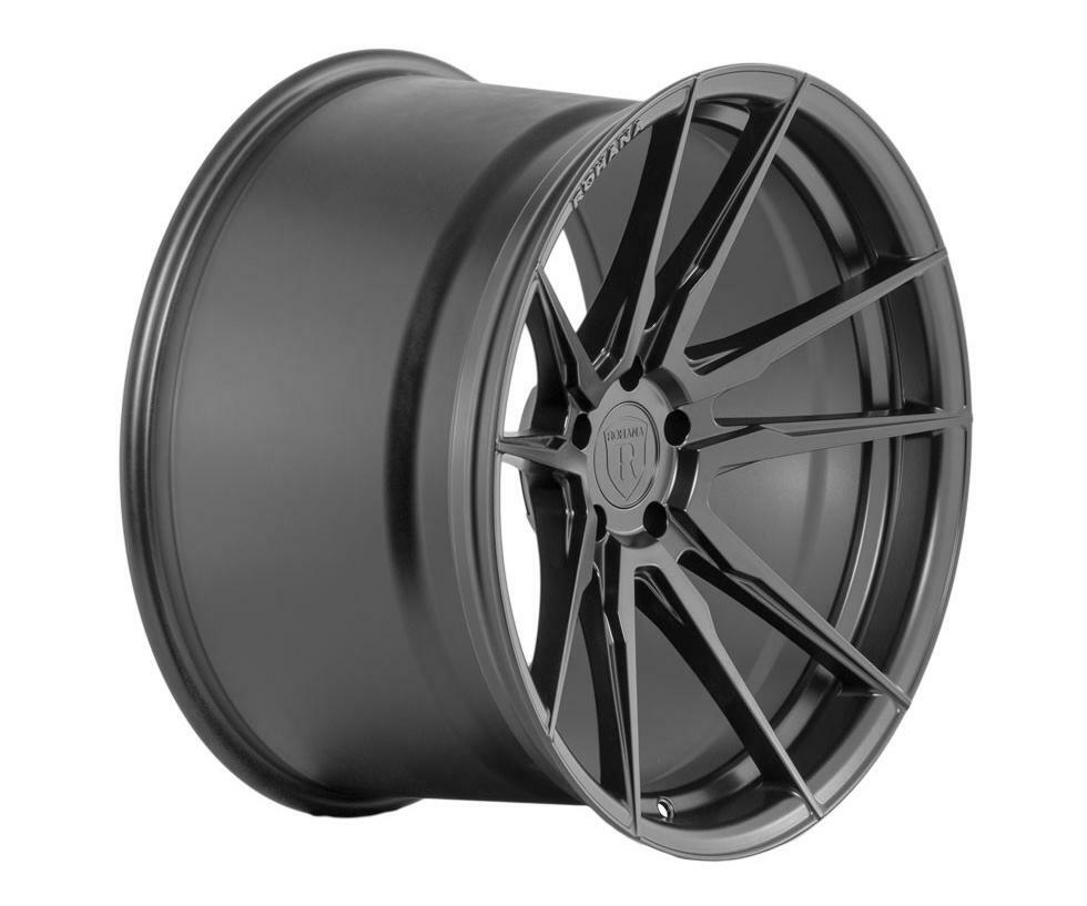 20” ROHANA RFX2 MATTE BLACK CONCAVE WHEELS FOR PORSCHE 718 CAYMAN