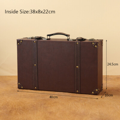 Wooden Suitcase Medieval Treasure Organizer Storage Boxer Props