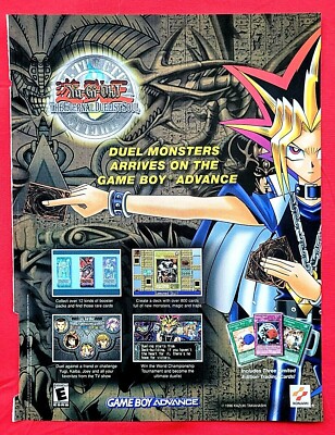 yugioh eternal duelist soul card list RARE! 2002 YU GI OH ETERNAL DUELIST SOUL Game Boy = Authentic Promo Print  AD