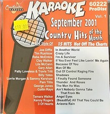 2001 SEPT 60222 COUNTRY  CHARTBUSTER KARAOKE CDG