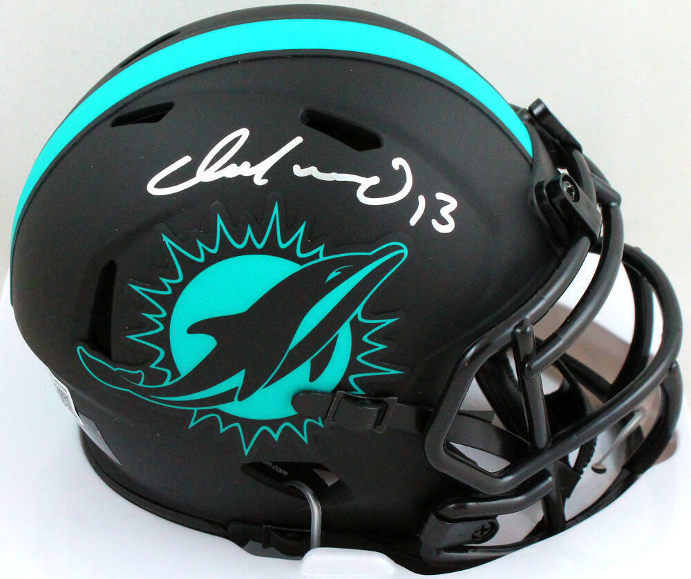 Miami Dolphins Miami Vice Mini Football Helmet Decal Set