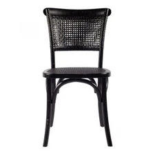 Moe's Home Collection Churchill Dining Chair Antique Black-Set Of Two