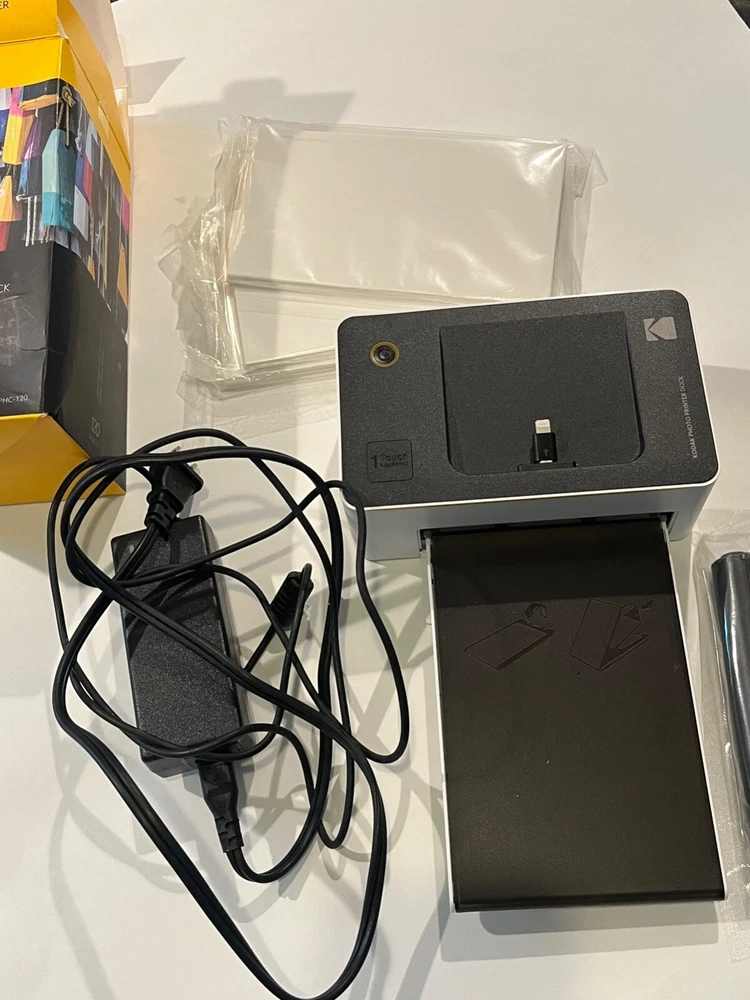 Kodak Wireless Portable Digital Photo Printer PD450W Dock + Cables