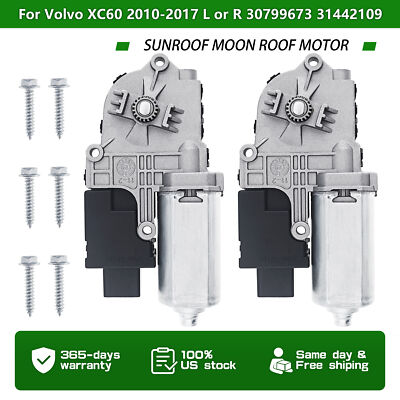 2pcs Left and Right Sunroof Moon Roof Motor for Volvo XC60 2010-2017 31442109
