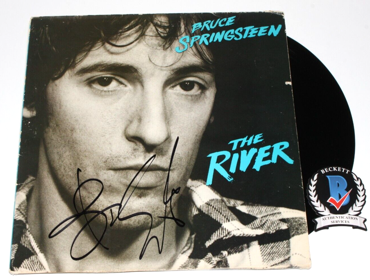 BRUCE SPRINGSTEEN SIGNED 'THE RIVER' ALBUM VINYL RECORD LP BECKETT