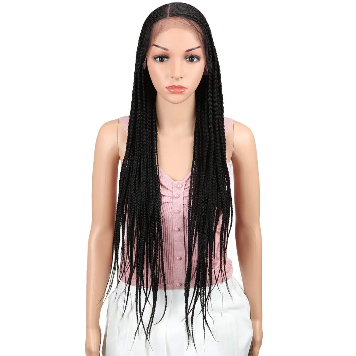 Joedir 31 Extra Long Micro Braided Lace Frontal Wigs With Baby