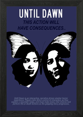 Until Dawn Spiel Poster Gerahmtes Wandbild Poster Leinwanddruck Bild