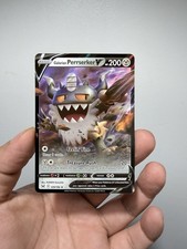 Pokemon Galarian Perrserker v Ultra Rare Card 129/196 2022 Lost Origin