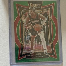 panini select green wave prizm /50 jalen green #47 rockets nba 2024-25
