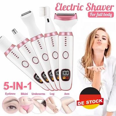 Elektrischer Rasierer für Frauen Intimbereich Damenrasierer Körperhaartrimmer DE
