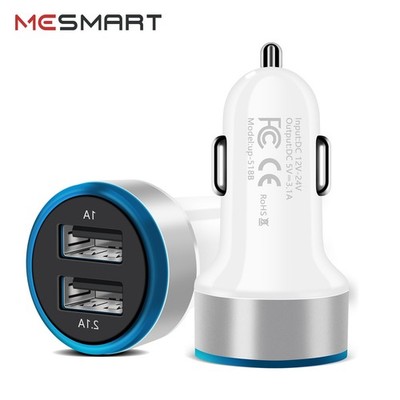 Lot US 1-200x Dual USB 3.1A Fast Charging Adapter Cigarette Lighter Car Charger