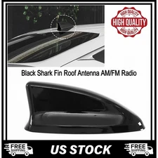 Glossy black ABS Exterior Shark Fin Antenna Cover Cap For Honda Civic 22-2023 1x