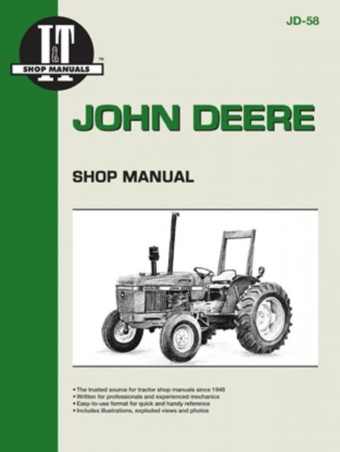 John Deere Model 2150–2555 Tractor Service Repair Manual Haynes Paperback