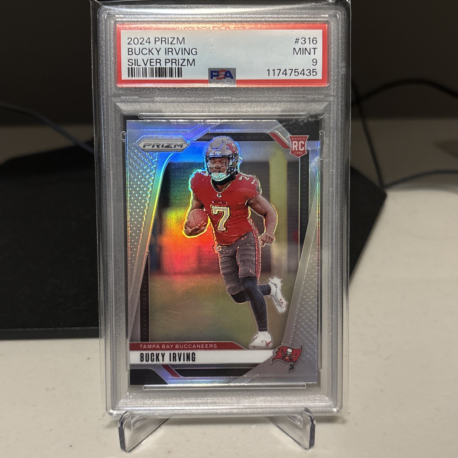 2024 Panini Prizm Rookies Bucky Irving #316 Silver Prizm (RC) Psa 9