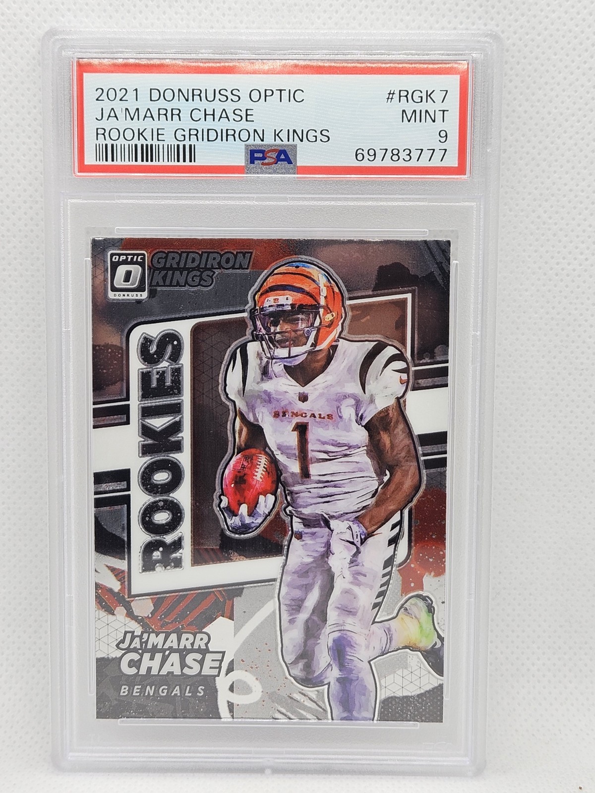 2021 Panini Donruss Optic - Rookie Gridiron Kings Ja'Marr Chase #RGK-7 (RC)
