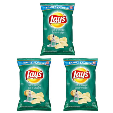 Lay's Potato Chips, Salt and Vinegar 235g/8.3 oz., 3-Pack - 第 5/5 張圖片