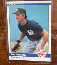 1984 FLEER #131 DON MATTINGLY ROOKIE NEW YORK YANKEES HIGH GRADE NEAR MINT