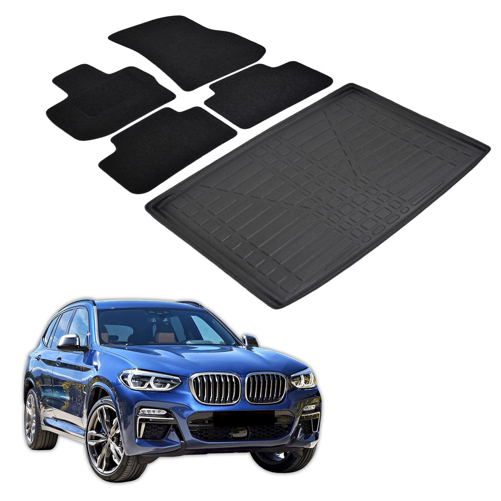 Jeu de tapis pour BMW X3 G01 étanche contre la boue et les griffes de chien