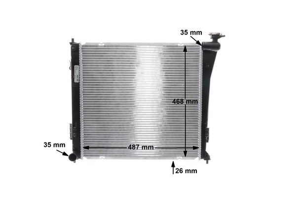 Mahle | MotorküHler (Cr 848 000S) FüR Hyundai I40 KüHler, MotorküHlung |-image